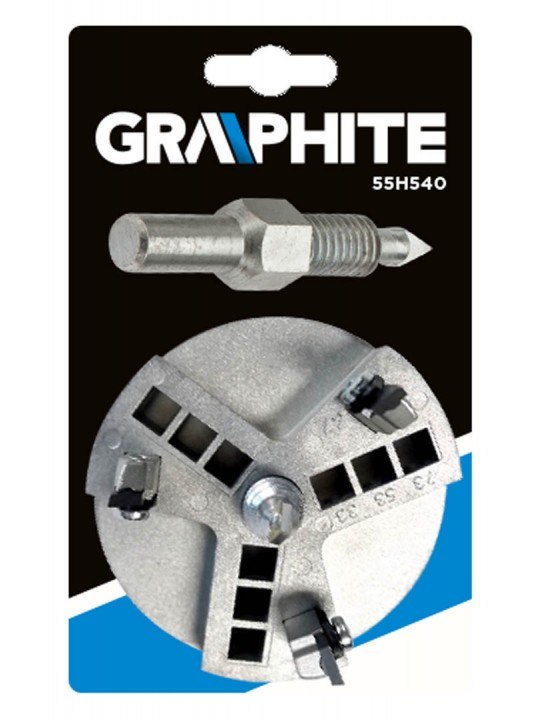 Tile hole cutter, four sizes 33, 53, 67, 73 mm