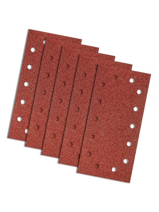 Velcro švitrinis popierius 115 x 230 mm, K40, 5 vnt., su skylutėmis