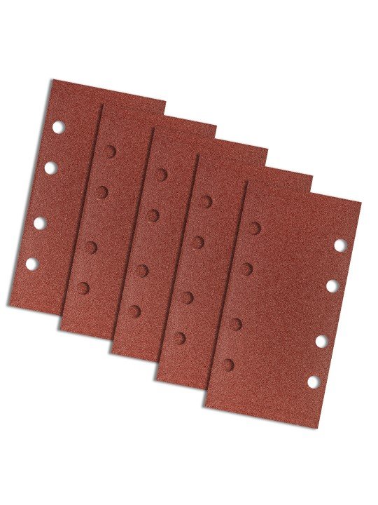 Velcro švitrinis popierius 93 x 185 mm, K100, 5 vnt., su skylutėmis