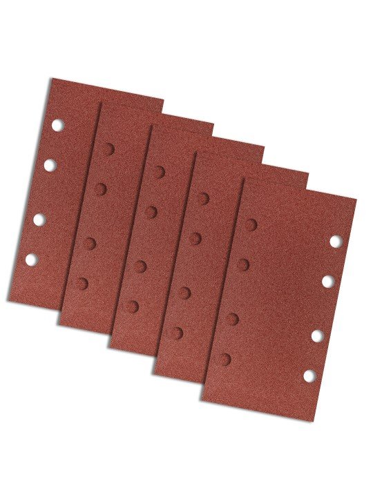 Velcro švitrinis popierius 93 x 185 mm, K120, 5 vnt., su skylutėmis