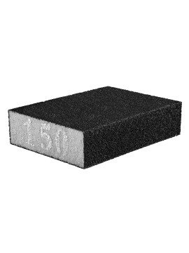 Šlifavimo kempinėlė 70 x 25 x 100 mm, K150 - BUSŠlifavimo kempinėlė 70 x 25 x 100 mm, K150 - Abrasive sponge 70 x 25 x 100 mm, K60, alumina grain, open coating.Šlifavimo kempinėlė 70 x 25 x 100 mm, K150 - Abrasive sponge GRAPHITE with dimensions 70 x 25 x