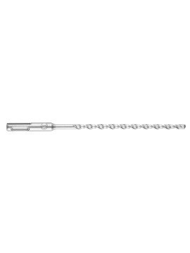 SDS Plus betoninis grąžtas su dviguba spiralė 6 x 210 mm (56T105) - SDS plius dvigubos spiralės 6 x 210 mm 56T105 betono gręžtuvas pagal grafito bitą yra betono, plytų ir akmens grąžtas su dviguba spiralė ir SDS plius.