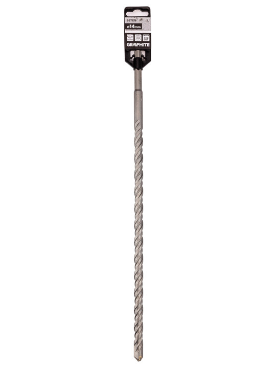 SDS Plus betoninis grąžtas su dviguba spiralė 14 x 410 mm