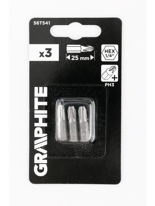 Antgaliukai - bitai PH3 x 25 mm, 3 vnt