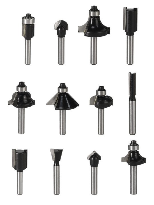 Medienos karbido freza, 6 mm, 12 mm