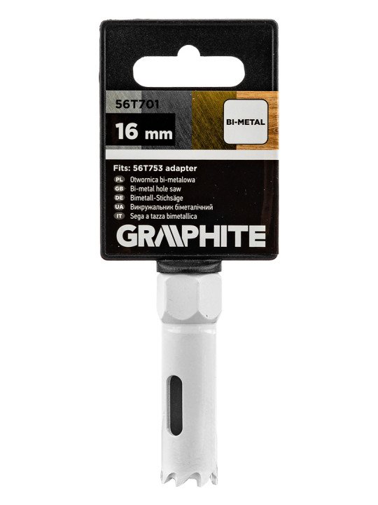 Bi-metalo gręžimo karūnėlė 16 mm