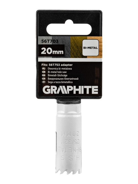 Bi-metalo gręžimo karūnėlė 20 mm