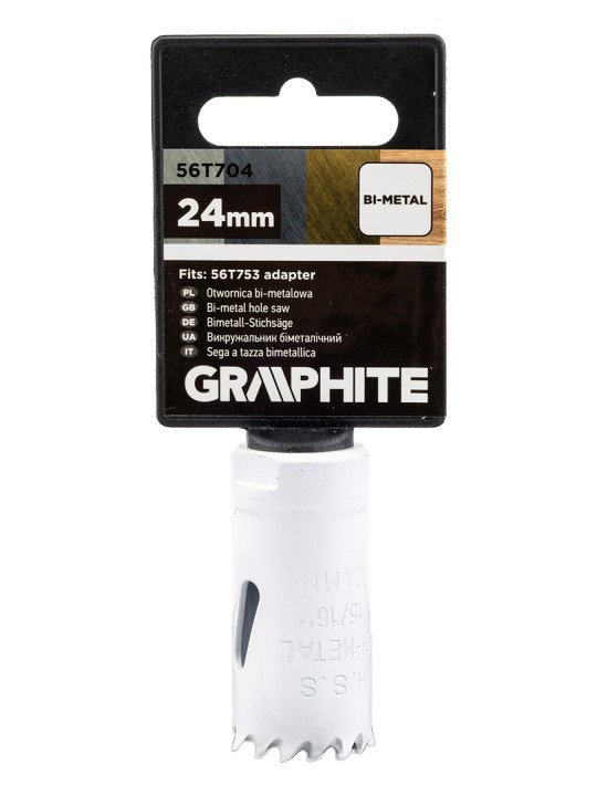 Bi-metalo gręžimo karūnėlė 24 mm