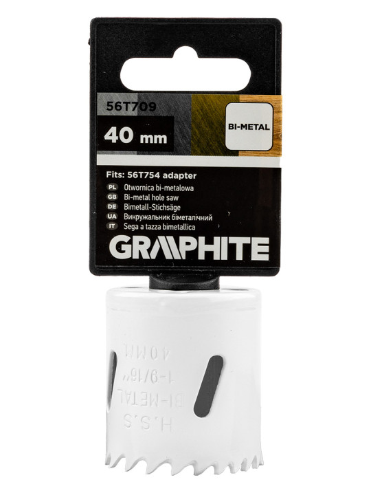 Bi-metalo gręžimo karūnėlė 40 mm