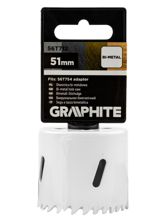 Bi-metalo gręžimo karūnėlė 51 mm