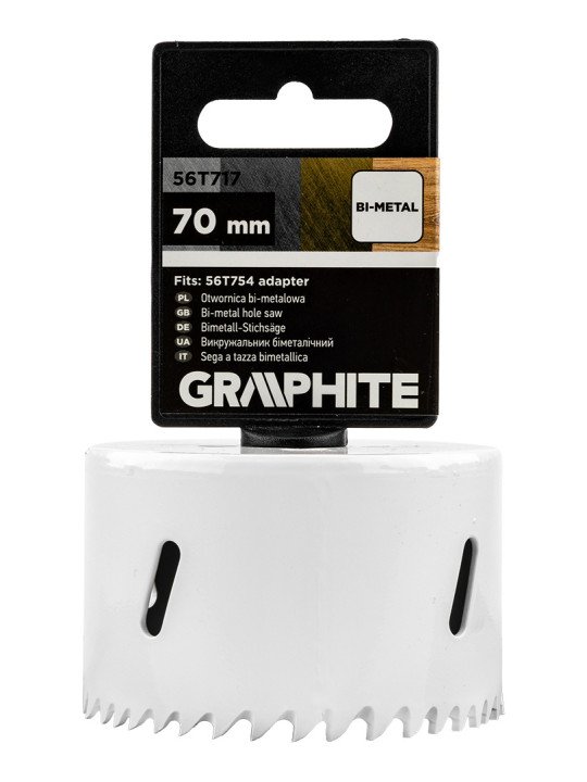 Bi-metalo gręžimo karūnėlė 70 mm