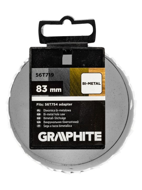 Bi-metalo gręžimo karūnėlė 83 mm