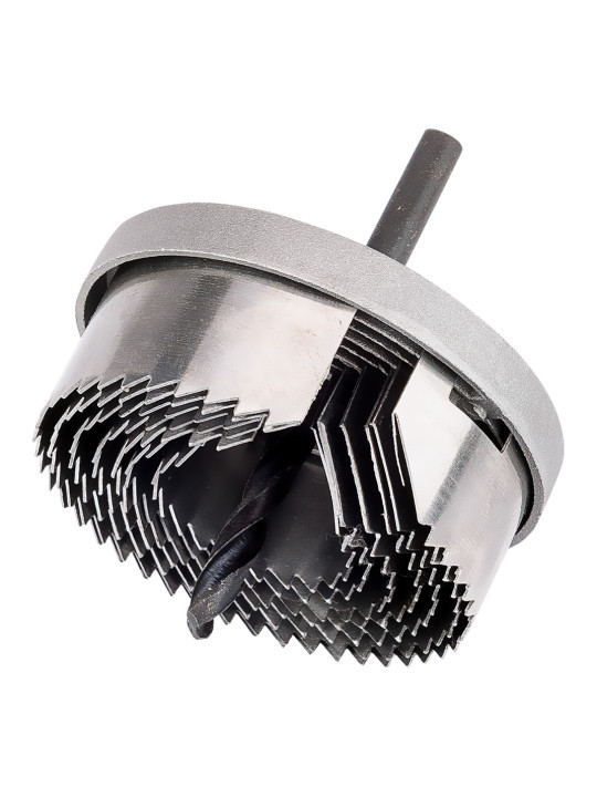 Medienos skylių pjaustyklės 26 - 63 mm, H 25 mm, nustatytas 7 vnt.