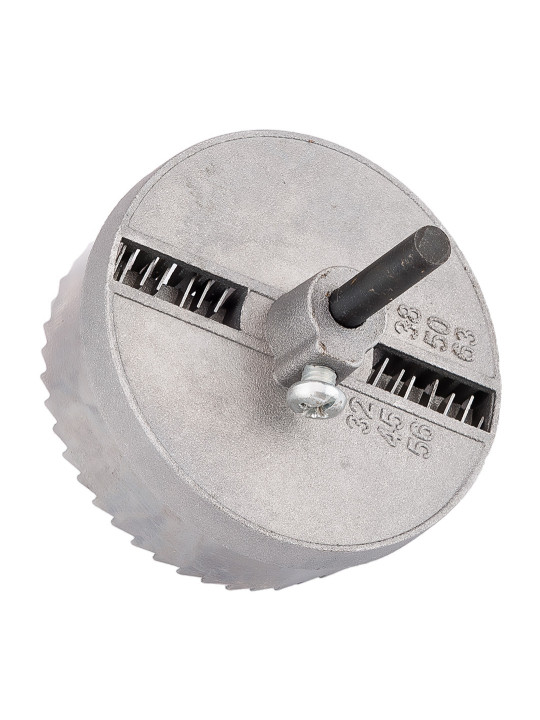 Medienos skylių pjaustyklės 26 - 63 mm, H 25 mm, nustatytas 7 vnt.