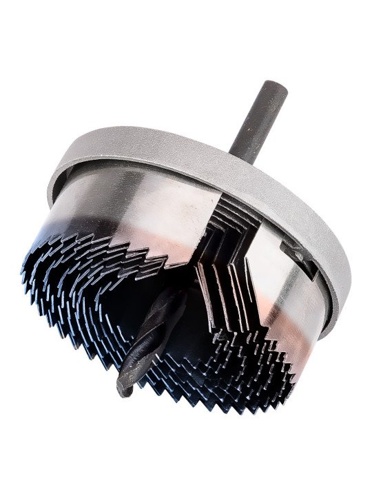 Medienos skylių pjaustyklės 26–63 mm, H 25 mm, sukietėti dantys, 7 vnt