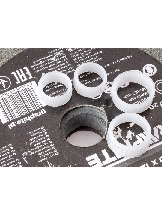 Šlifavimo diskai 200 x 20/16/12,7 x 20 mm, p60, 2 vnt.