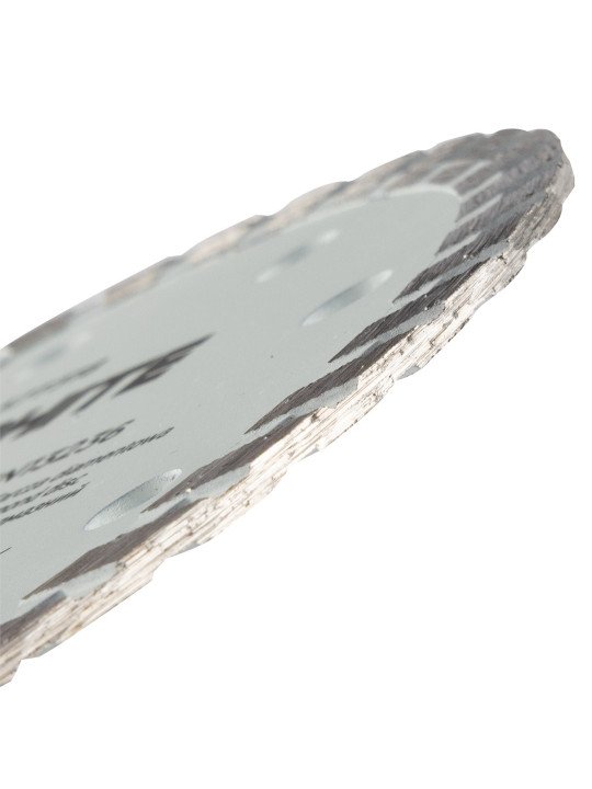 Turbo pjovimo deimantinis diskas, 125 x 22,22 mm, sausam pjovimui