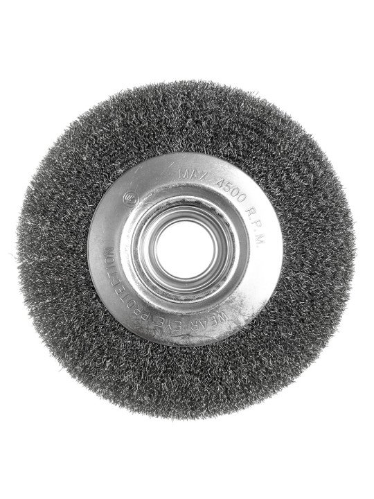Vielinis diskinis šepetys 200 x 32 mm, suvirškintos vielos, plieno