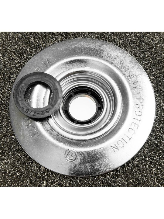 Vielinis diskinis šepetys 200 x 32 mm, suvirškintos vielos, plieno