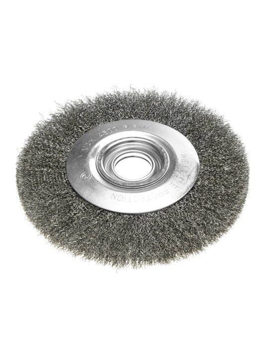 Vielinis diskinis šepetys 200 x 32 mm, suvirškintos vielos, plieno