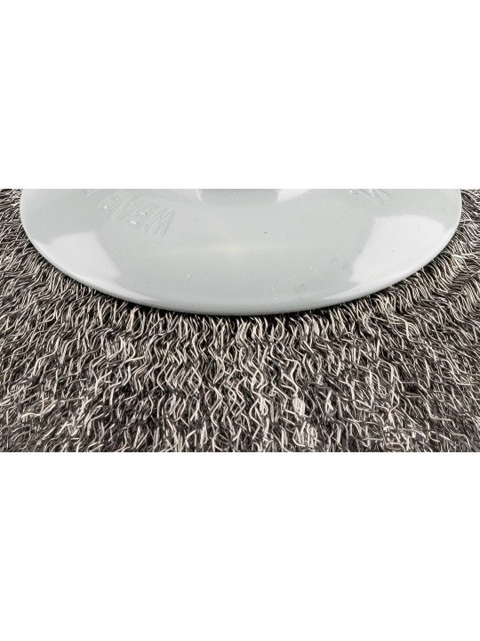 Vielinis diskinis šepetys 125 mm, suvirškintos vielos, plieno, M14