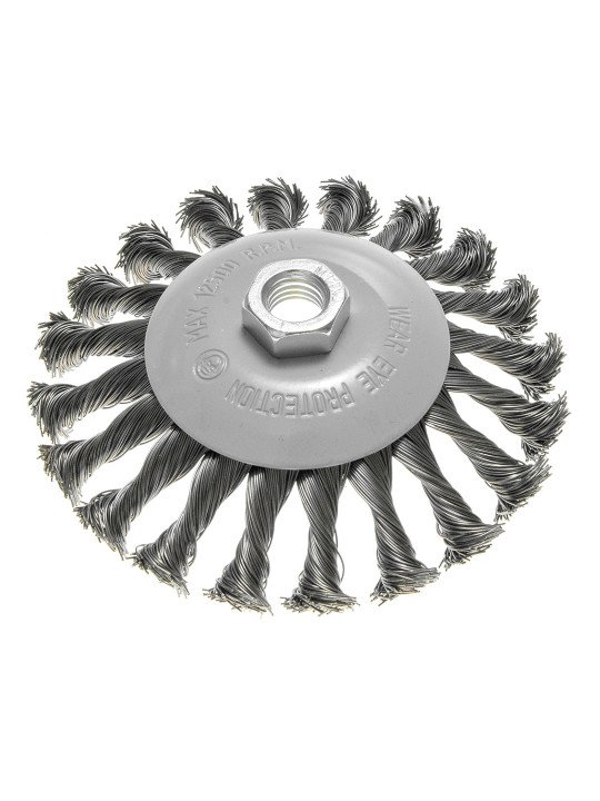 Vielinis diskinis šepetys 125mm, susukta viela, plienas M14
