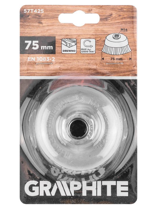 75 mm nailono užpakalio šepetėlis, M14