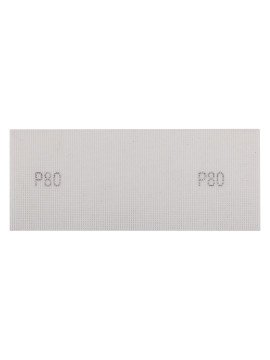 Abrazyvinis tinklelis baltas 115 x 280 mm, p80 (58T141) - Šlifavimo tinklelis baltas 115 x 280 mm, p80 58t141 pagal grafito, rekomenduojamą delniniam pritaikymui su mediena, metalu, plastiku, stiklu ir gipso plokštele.