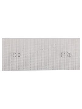 Abrazyvinis tinklelis baltas 115 x 280 mm, P120 (58T143) - Šlifavimo tinklelis baltas 115 x 280 mm, P120 58T143 pagal grafitą, rekomenduojamą delniniam pritaikymui su mediena, metalu, plastiku, stiklu ir gipso plokštele.