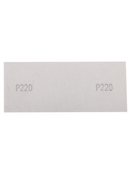 Abrazyvinis tinklelis baltas 115 x 280 mm, p220 (58T146) - Šlifavimo tinklelis baltas 115 x 280 mm, P220 58T146 pagal grafitą, rekomenduojamą delniniam pritaikymui su mediena, metalu, plastiku, stiklu ir gipso plokštele.