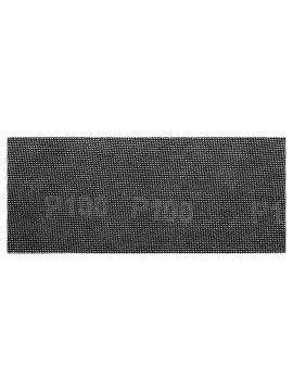 Abrazyvinis tinklelis 115 x 280 mm, P100 (58T153) - Šlifavimo tinklelis 115 x 280 mm, P100 58T153 pagal grafitą, rekomenduojamą delniniam pritaikymui su mediena, metalu, plastiku, stiklu ir gipso plokštele.