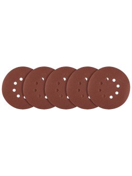 „Velcro“ šlifavimo diskai 150 mm, P150, 5 vnt, su 8 skylėmis (58T280) - „Velcro“ šlifavimo diskai 150 mm, P150, 5 vienetai, su 8 skylėmis 58T280 pagal grafitą yra 5 šlifavimo diskų rinkinys, skirtas šlifuoti metalą, plastiką ir medieną.