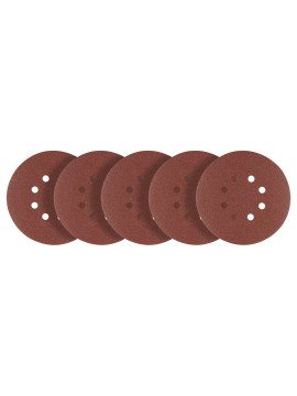 „Velcro“ šlifavimo diskai 150 mm, P100, 5 vnt, su 8 skylėmis (58T284) - „Velcro“ šlifavimo diskai 150 mm, P100, 5 vienetai, su 8 skylėmis 58T284 pagal grafitą yra 5 šlifavimo diskų rinkinys, skirtas šlifuoti metalą, plastiką ir medieną.