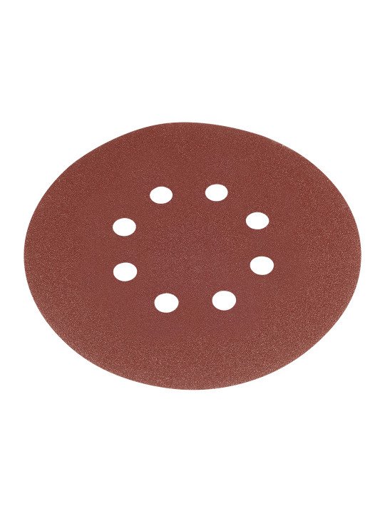 „Velcro“ šlifavimo diskai 150 mm, P120, 5 vnt, su 8 skylėmis