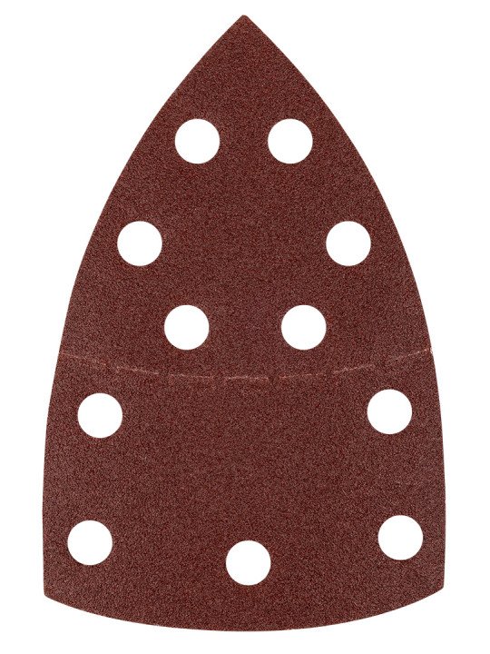 Šlifavimo popierius, „Velcro“, metalui 102 x 152 mm, P100, 5 vnt, su 11 skylių