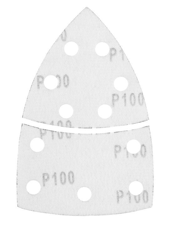 Šlifavimo popierius, „Velcro“, metalui 102 x 152 mm, P100, 5 vnt, su 11 skylių