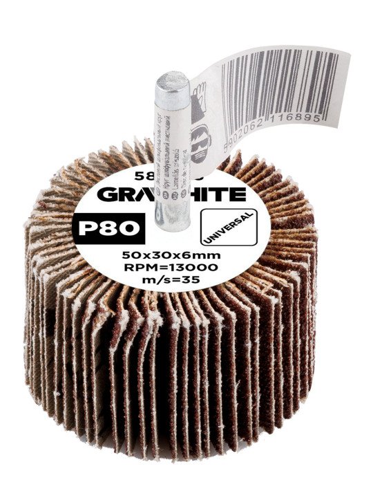Šlifavimo popierius 50 x 30 x 6 mm, p80