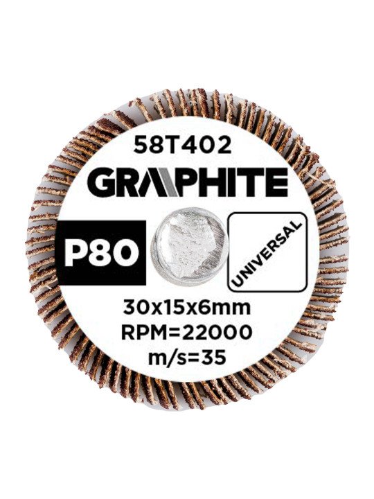 Šlifavimo popierius 30 x 15 x 6 mm, p80