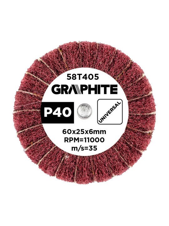 Šlifavimo popierius 60 x 25 x 6 mm, p40