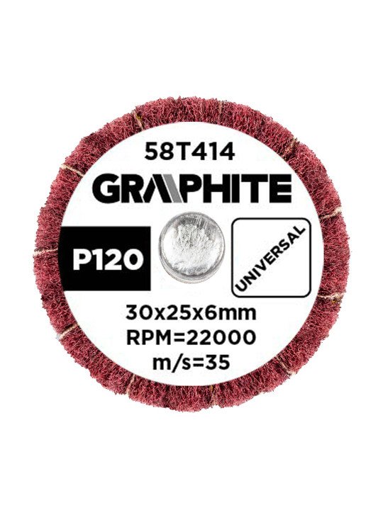 Šlifavimo popierius 30 x 25 x 6 mm, P120