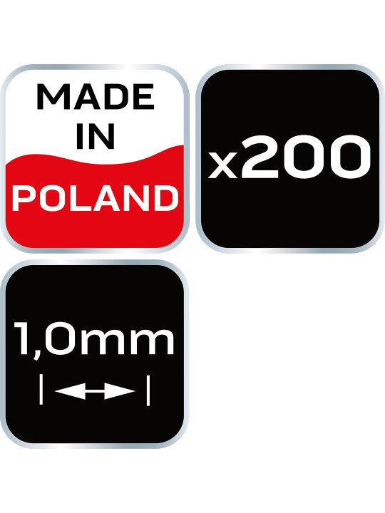 Kryžiukai plytelėms NEO - 1mm, 200pcs