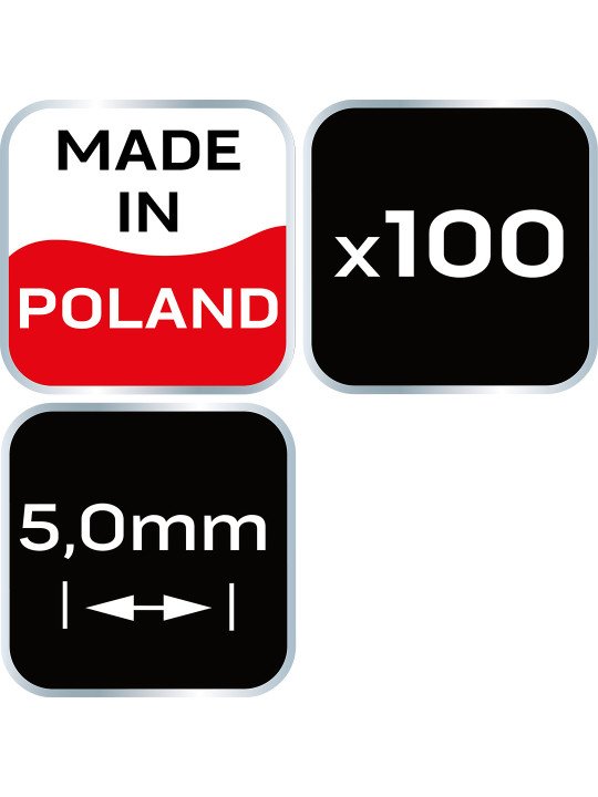 Kryžiukai plytelėms NEO - 5mm, 100pcs