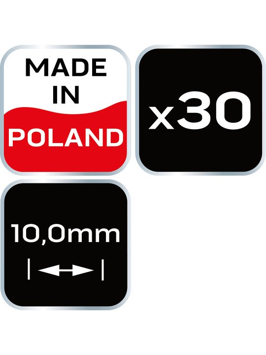 Kryžiukai plytelėms T 10,0  mm, 30pcs