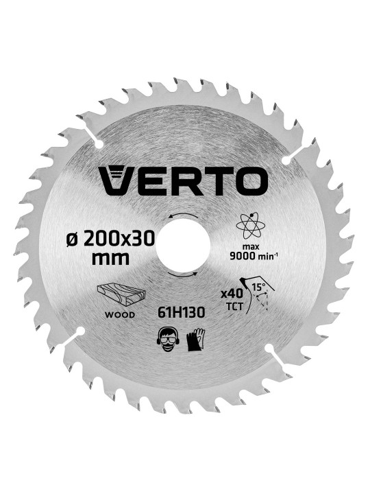 Pjovimo diskas 200 x 30 mm, 40 d. medienai