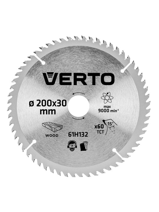 Pjovimo diskas 200 x 30 mm, 60 d. medienai