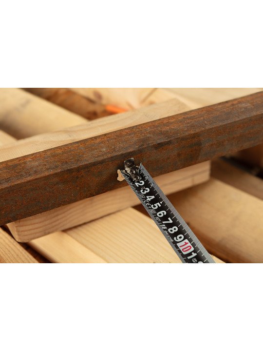 Super Black plieninė ruletė 5 m x 19 mm, automatinis užraktas, du stabdymo mygtukai, magnetas