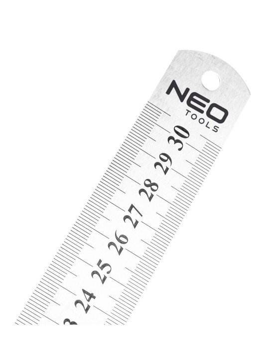 Nerūdijančio plieno liniuotė, 30 cm