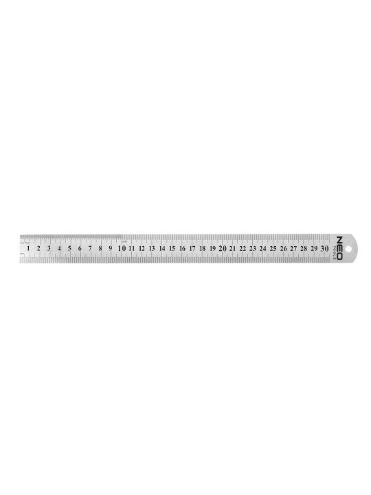 Nerūdijančio plieno liniuotė, 30 cm