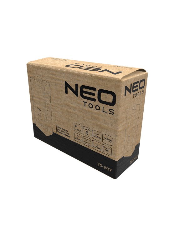 Lazerinis atstumo matuoklis, nuotolis 100 m, IP54