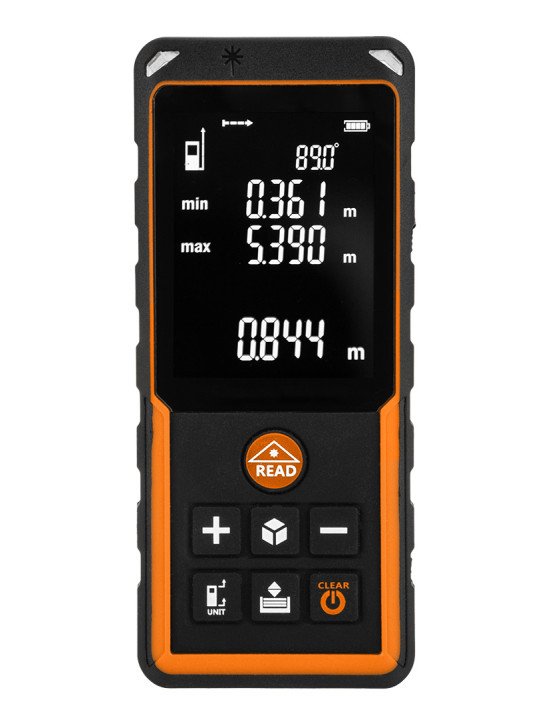 Lazerinis atstumo matuoklis, nuotolis 80 m, IP54